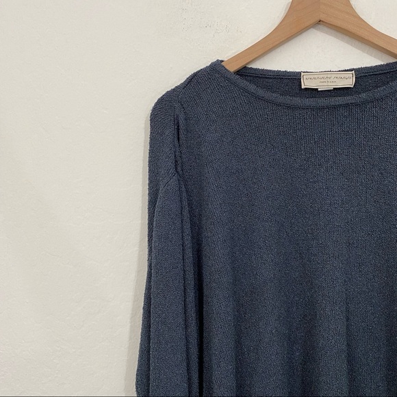 French Rags Vintage Women’s 4 Oversized Knit Lagenlook Flowy Cascade Sweatshirt - Picture 3 of 5